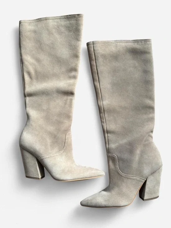 Dolce Vita Nathen Pull On Suede Knee High Boots size 8 - Picture 3 of 7